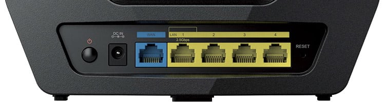 2.5ギガビットWAN/LANポートを装備