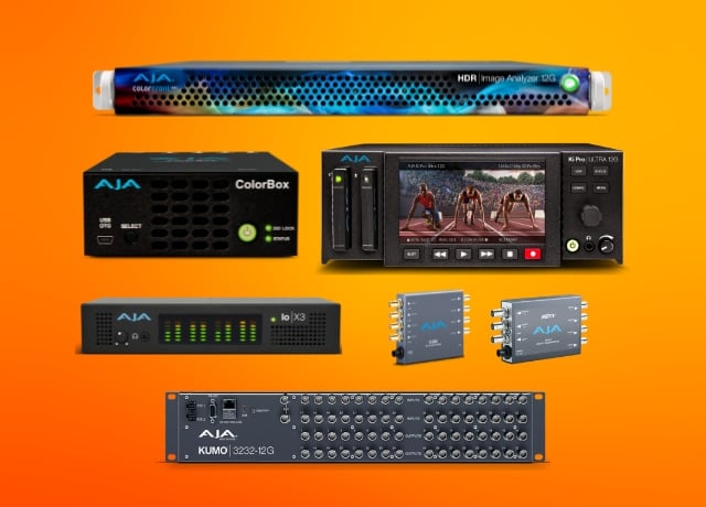 AJA　撮影からポスプロへの橋渡し。撮影ワークフローをつなぐ高信頼デバイス