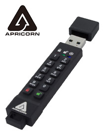 USBメモリサイズで製品本体にキーボタンを搭載する、Aegis Secure Key 3Z