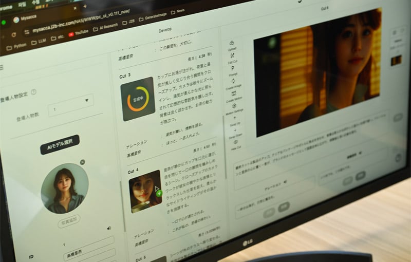 舞作家（MYSACCA）のデモの模様
