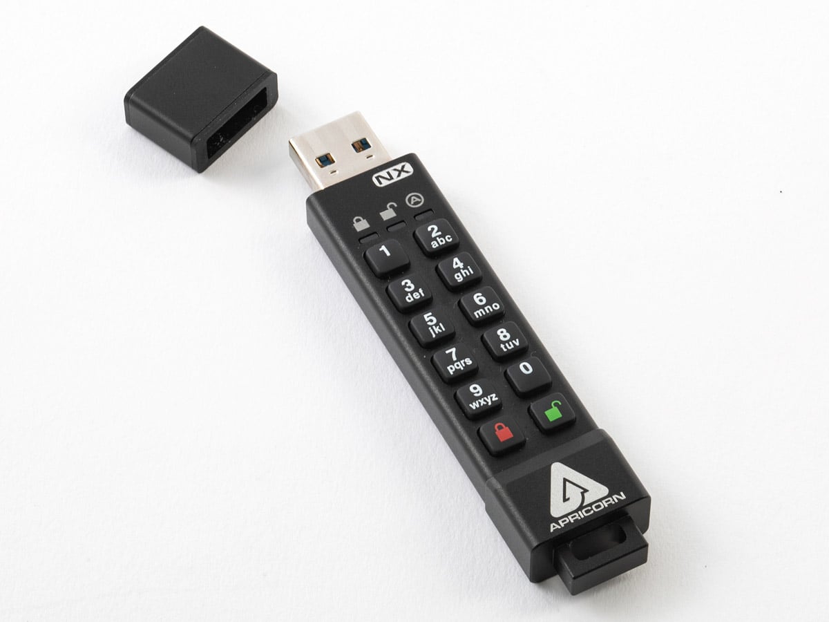 Apricorn ASK3-60GB 暗証番号方式USBメモリ Aegis Secure Key USB 3.0 Flash Drive 60GB