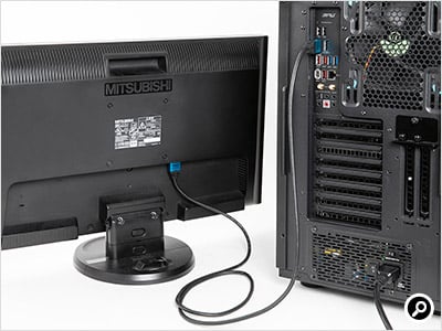 液晶ディスプレイはPCとつなぐ