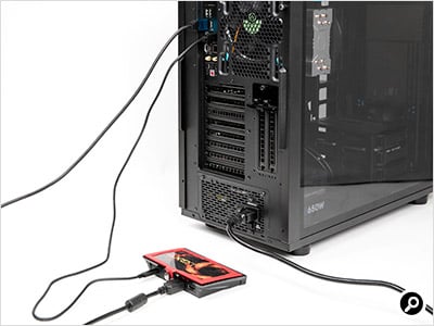 最後にGC550 PLUSとPCをUSBケーブルでつなぐ