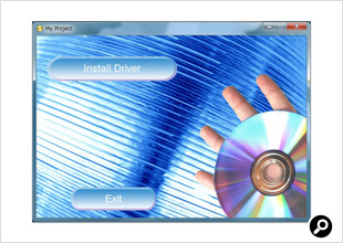 ドライバディスクを挿入してソフトをインストールする