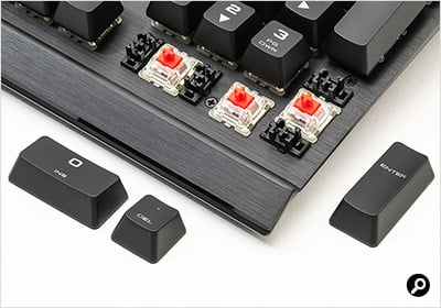 Cherry MXシリーズはキーキャップとの接続部の形状が共通で交換も簡単