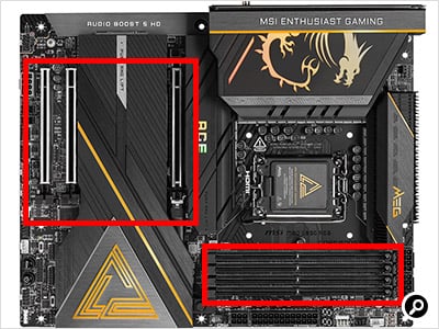 ATXマザーボードの例