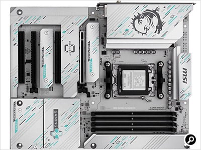 背面端子マザーボードの例