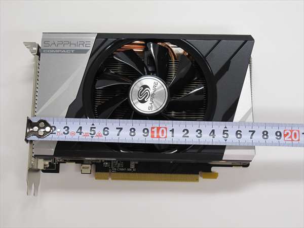 AMD Radeon R9 285搭載グラフィックボードですが、ボードの長さは、171mm、