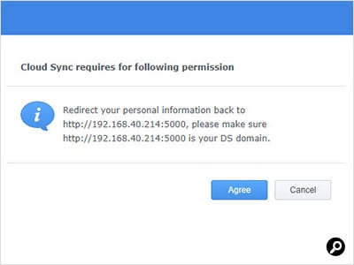 確認画面が開くので「Agree」を選ぶ