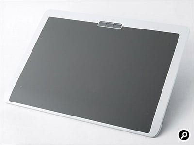 タブレット本体はホワイトをベースに操作エリアがグレーというデザイン