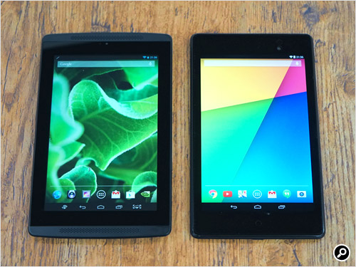 Nexus7（2013）（左）と大きさを比較したところ