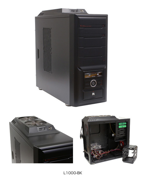 韓国PCケースメーカー3R SYSTEM社製「L1000-BK」