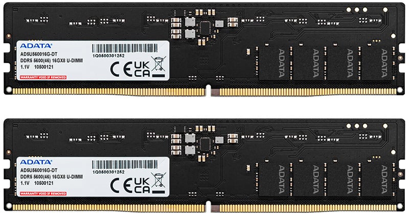 ADATA DDR5-5600 U-DIMM メモリ 製品画像