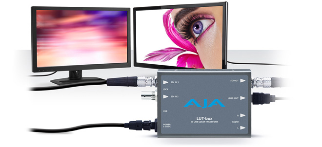 AJA Video Systems社製、正確なカラーやルックマネージメントを可能にする「LUT-box」を出荷開始