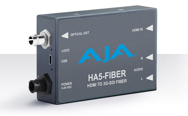 AJA Video Systems社、InfoComm 2016で新しいミニコンバーターHA5-Fiberを公開