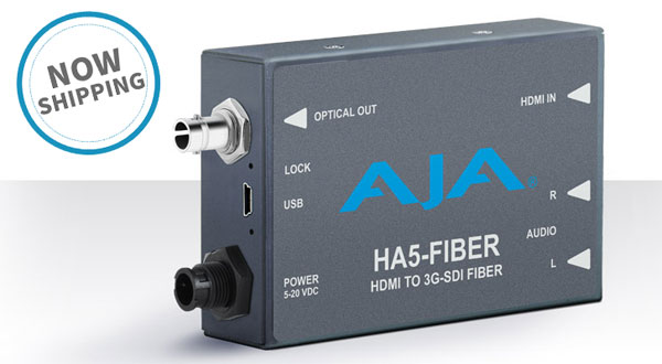 AJA Video Systems社、HA5-Fiberの日本国内出荷を開始