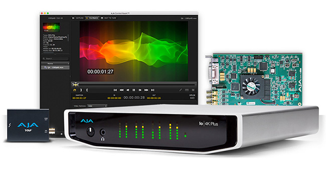 AJA Video Systems社、KONA、IoおよびT-TAP対応のDesktop Software v14を発表