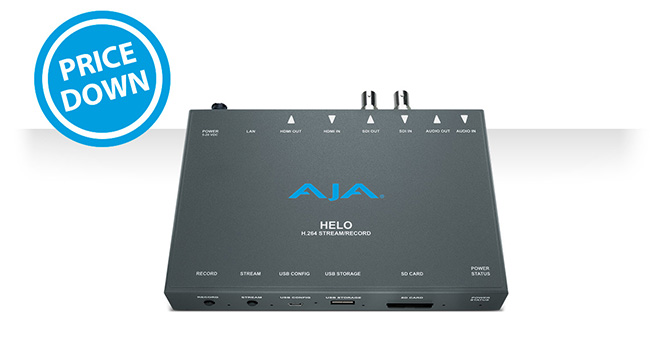 AJA Video Systems社、HELO、Io XT、T-TAP、U-TAP SDI、U-TAP HDMIの日本販売価格を値下げ