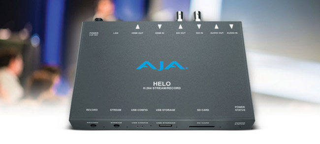 AJA Video Systems社、H.264ストリーミング＆収録デバイス「HELO」の出荷を開始