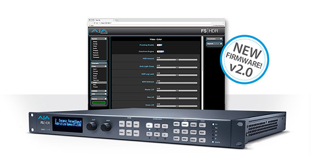 AJA Video Systems社、FS-HDR v2.0ソフトウェアを公開