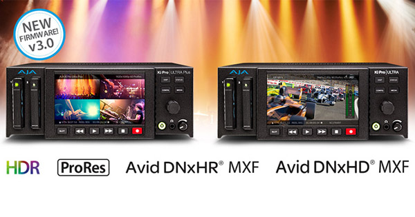 AJA Video Systems社、Avid DNxHRに対応したKi Pro UltraとKi Pro Ultra Plusファームウェア v3.0を発表