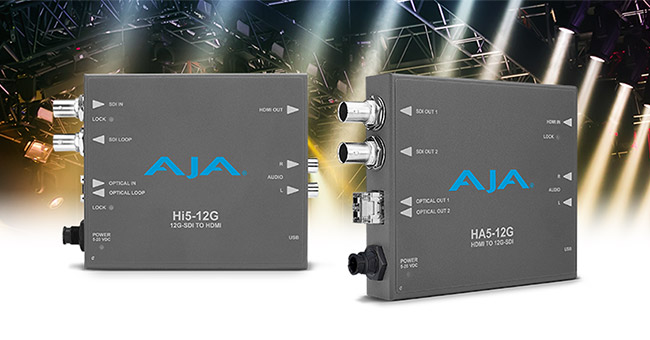 AJA Video Systems社、12G-SDIコンバーター「Hi5-12G」と「HA5-12G」をInfoComm 2018で発表