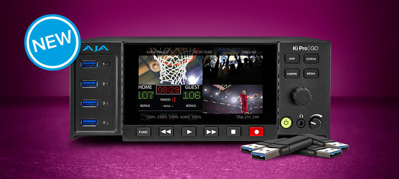 AJA Video Systems社、マルチチャンネル H.264レコーダー/プレイヤー「Ki Pro GO」を発表