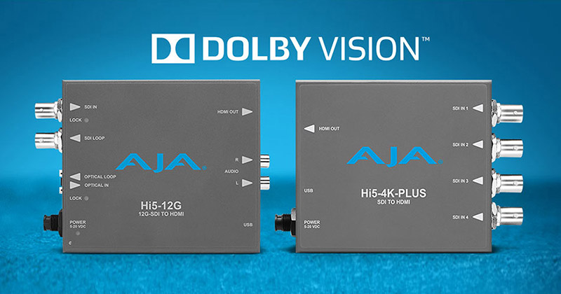 AJA Video Systems社、4KミニコンバーターのDolby Vision対応をIBC 2019にて発表