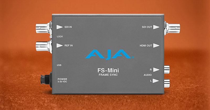 AJA Video Systems社、IBC 2019で新しいフレームシンクロナイザー「FS-Mini」を発表