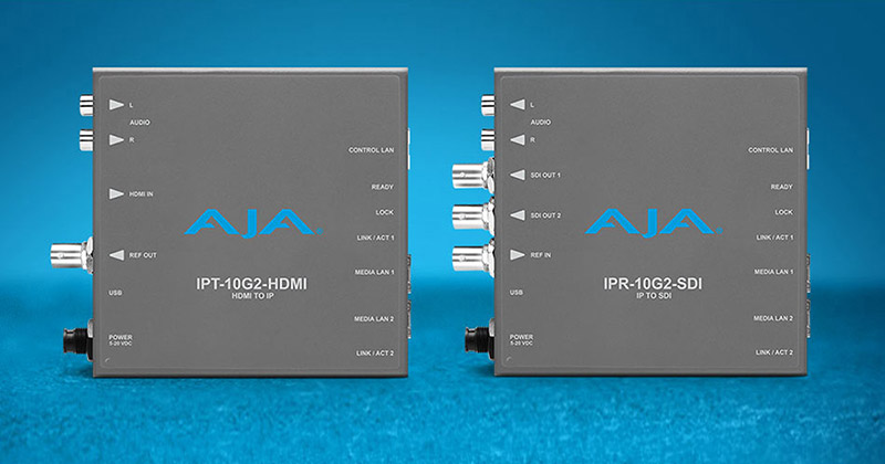 AJA Video Systems社、IPミニコンバーターレシーバーをアップデート、UltraHDおよびリファレンス入力に対応