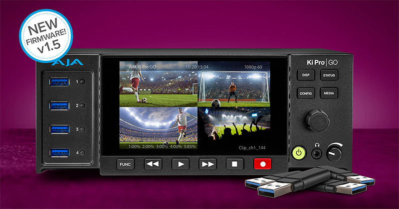 AJA Video Systems社、Ki Pro GOおよびKi Pro Ultra Plusのアップグレードを発表