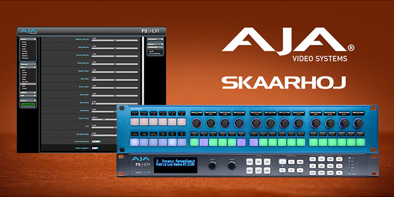 AJA Video Systems社、SKAARHOJ社との提携でRack Control DuoとAJA FS製品の統合を実現