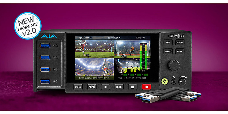 AJA Video Systems社、H.264レコーダー&プレイヤー Ki Pro GOのv2.0アップデートを発表