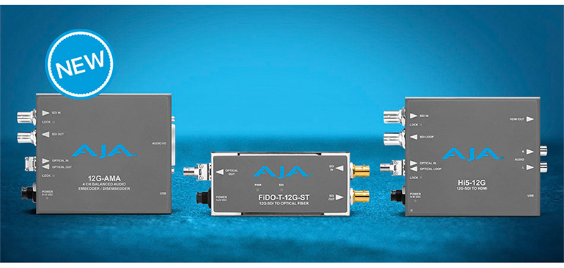 AJA Video Systems社、12G-SDI対応ミニコンバーター新製品の発売を開始