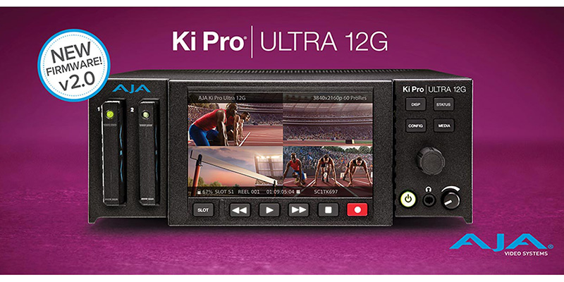 AJA Video Systems社、Ki Pro Ultra 12Gのファームウェア v2.0を発表