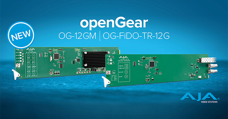 AJA Video Systems社、12G-SDI接続のopenGear® ソリューションへ新たに2製品を追加