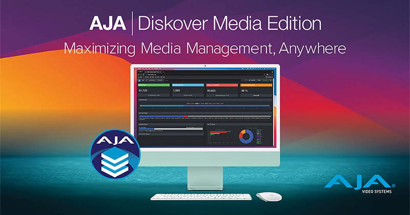 AJA Video Systems社、Diskover Data社の株式を取得、AJA Diskover Media Editionを発表