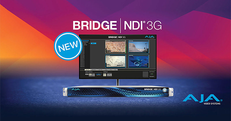 AJA Video Systems社、NDI/SDI変換用ゲートウェイ製品「BRIDGE NDI 3G」を発表