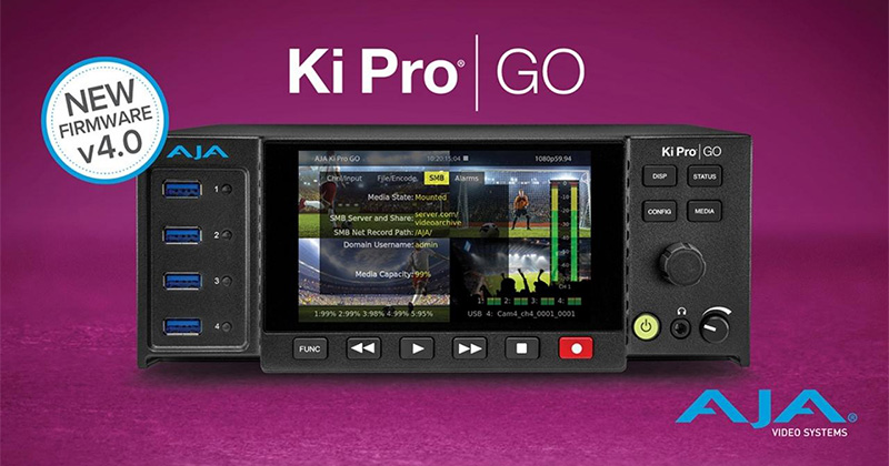 AJA Video Systems社、Ki Pro GOファームウェア v4.0を発表