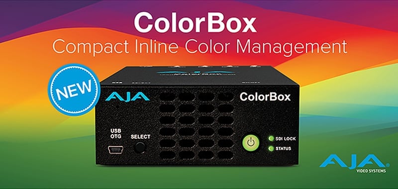 AJA Video Systems社、放送、プロダクション、ポストプロダクションで活用できる色精度を備えた「ColorBox」を発表