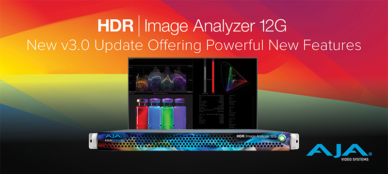 AJA Video Systems社、HDR Image Analyzer 12G向け v3.0ソフトウェアを発表