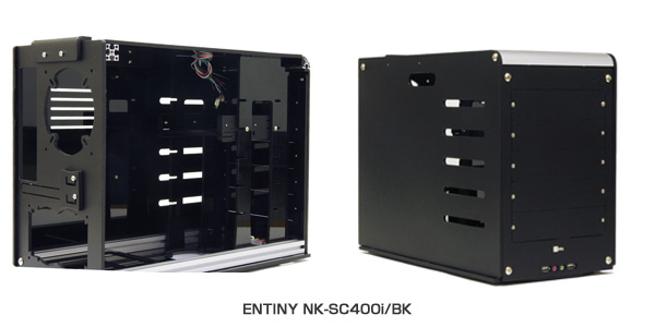 ENTINYシリーズのミドルタワー型PCケース NK-SC400i/BK