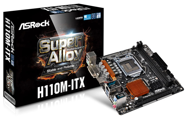 ASRock H110M-ITX 製品画像