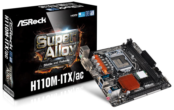 ASRock H110M-ITX/ac 製品画像