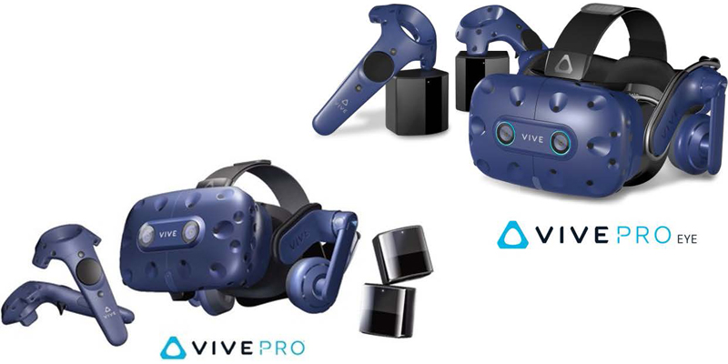 VIVE Pro、VIVE Pro Eye