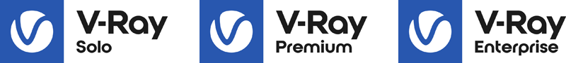 V-Ray Solo、V-Ray Premium、V-Ray Enterprise