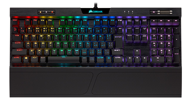 CORSAIR K70 RGB MK.2 LOW PROFILE RAPIDFIRE 製品画像