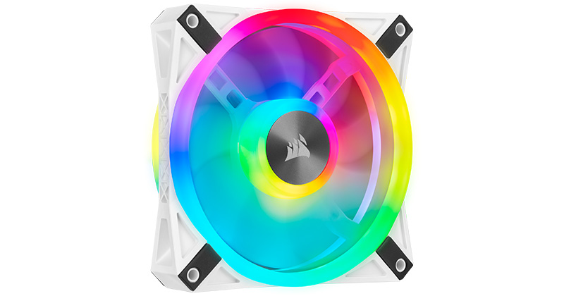 CORSAIR iCUE QL RGB Whiteシリーズ 製品画像