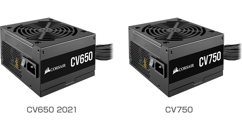 CORSAIR CV650 2021、CV750 製品画像