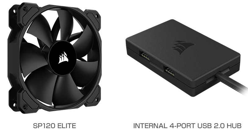 CORSAIR SP120 ELITE、INTERNAL 4-PORT USB 2.0 HUB 製品画像